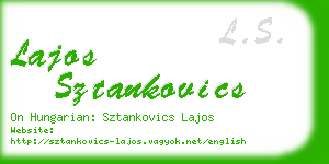 lajos sztankovics business card